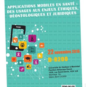 Colloque sur les applications mobiles en santé : des usages aux enjeux éthiques, déontologiques et juridiques